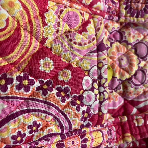 VERA BRADLEY RASPBERRY TOTE SHOULDER BAG PURSE - Picture 2 of 5